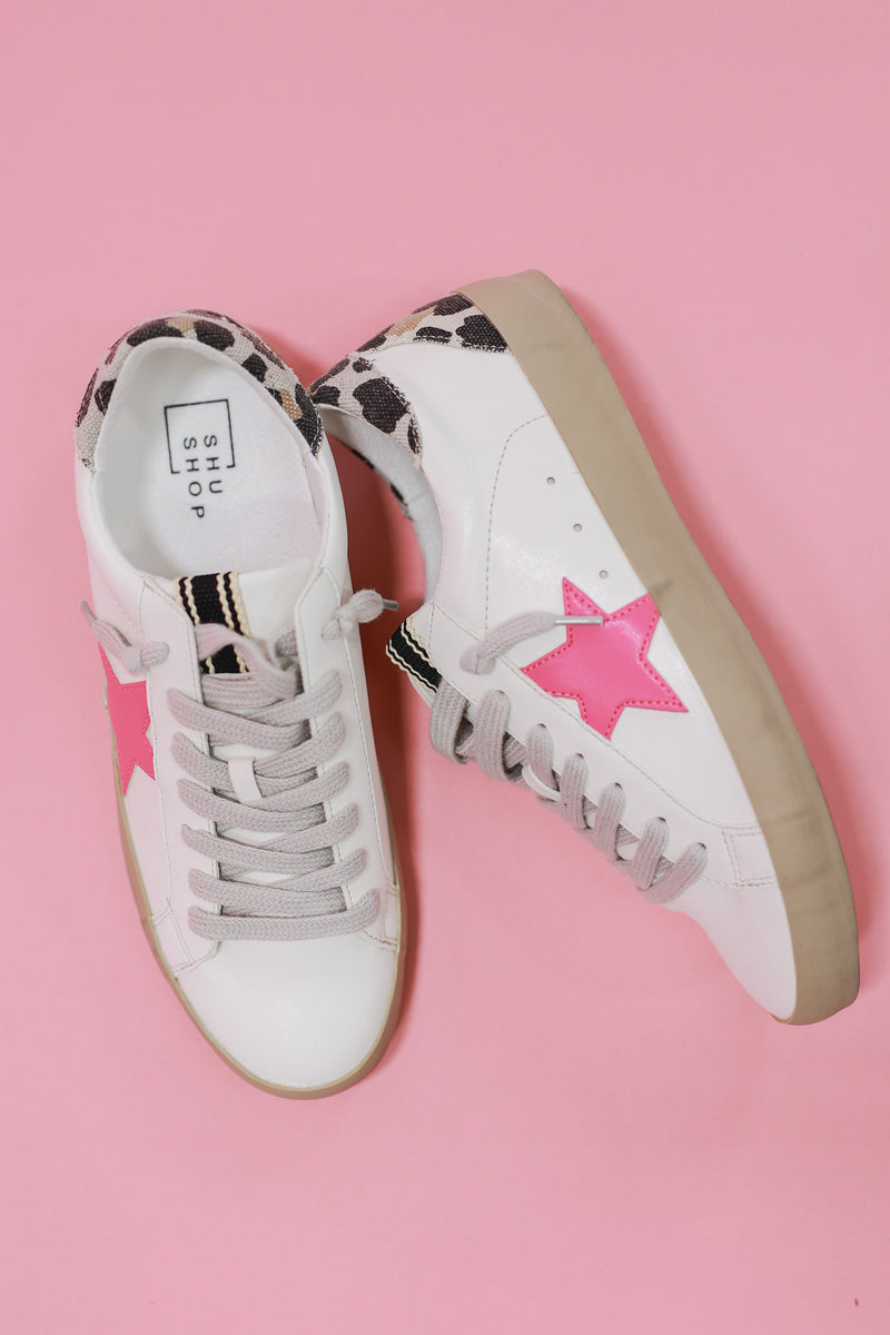 The Paula Sneakers In Bright Pink