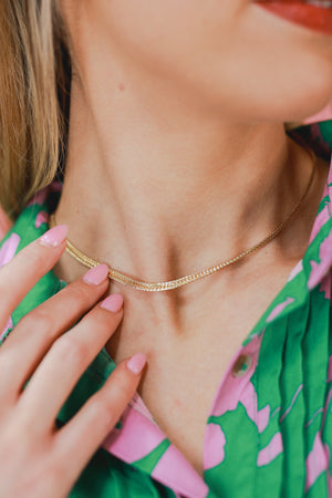 Statement In Itself Necklace In Gold