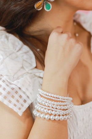 Classy Attraction Pearl Beaded Bracelets