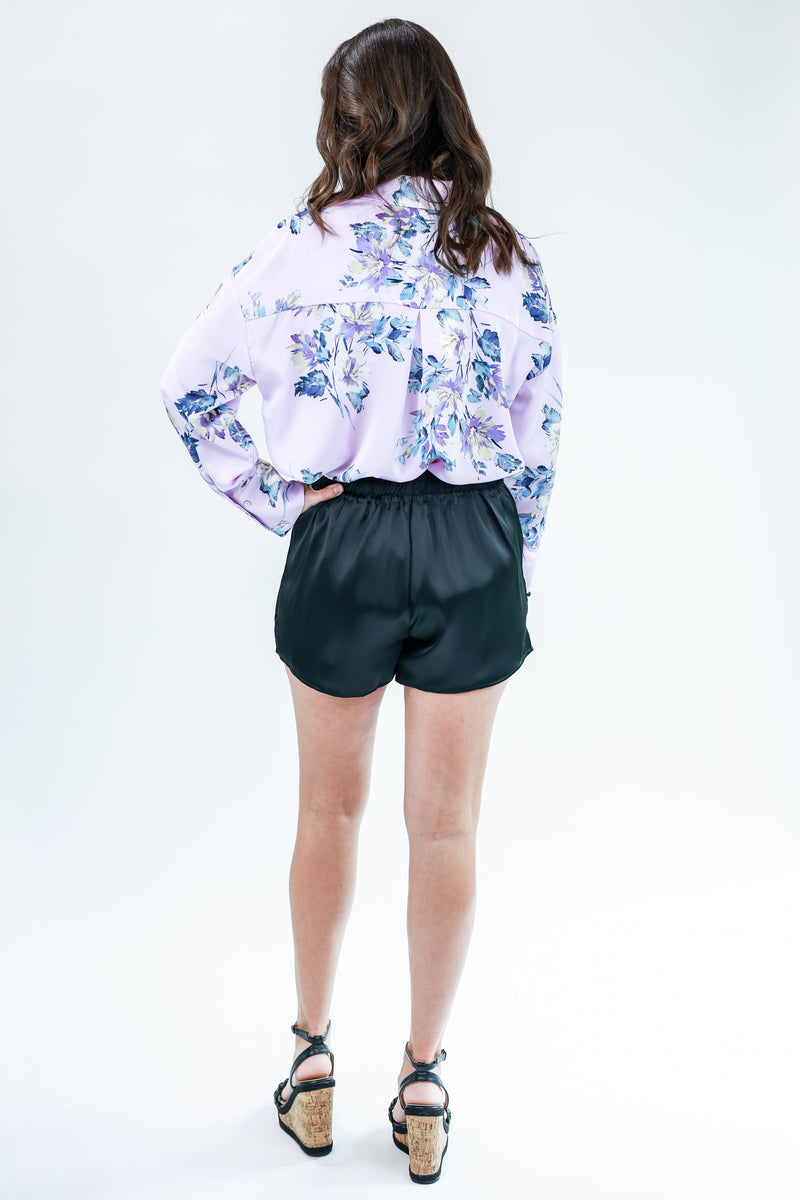 Strut The Runway Floral Top In Lilac