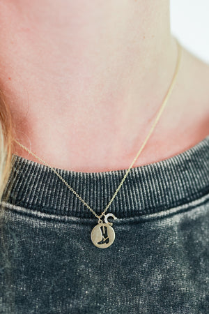 Always Boot Season Necklace In Gold