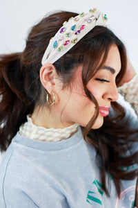 Glam Moment Colorful Headband In Ivory