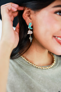 Rodeo Chic Earrings In Turquoise