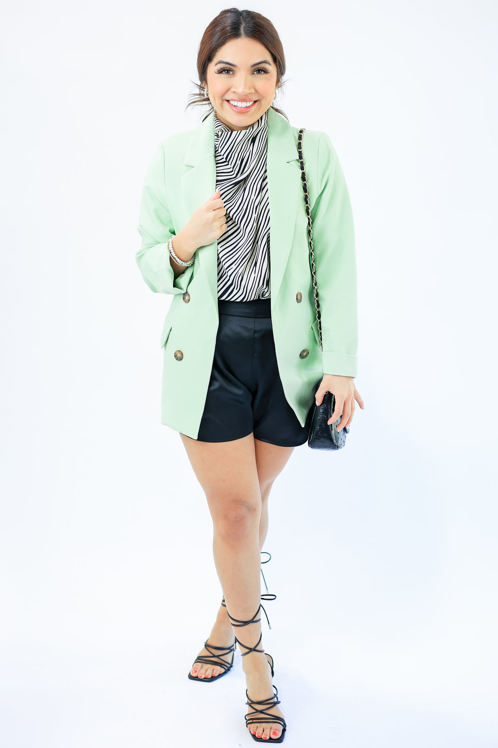 Fit For You Blazer In Celery