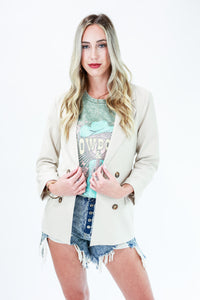 Fit For You Blazer In Beige