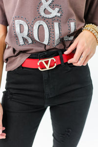 Ready For The Affair Belt In Red