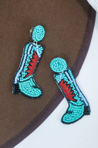 Cowgirl Chic Earrings In Turquoise