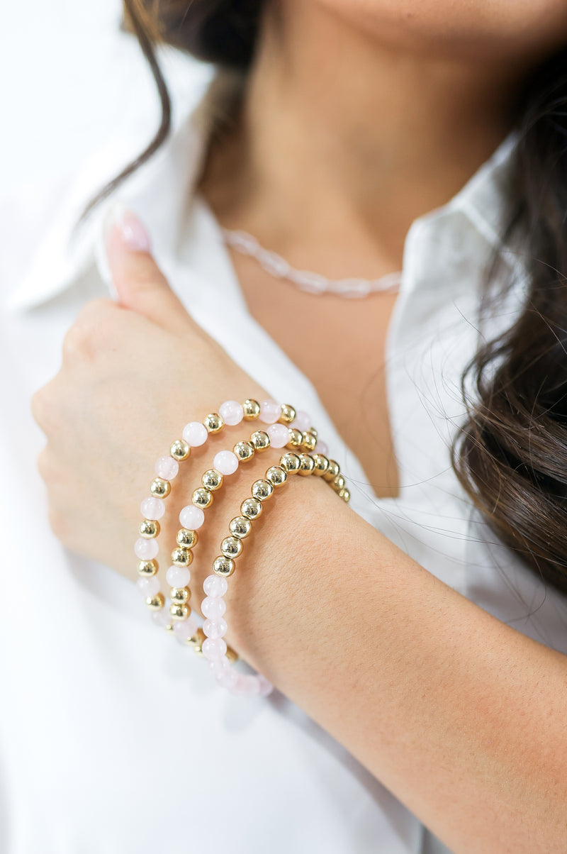 The Little Things Bracelet Stack In Blush