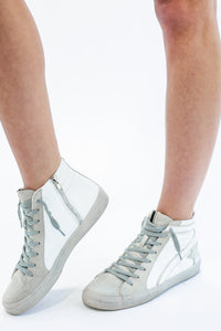 The Roxanne High Top In White by Shu Shop