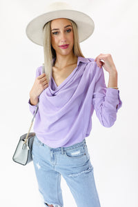 Strong Statement Shift Top In Lavender