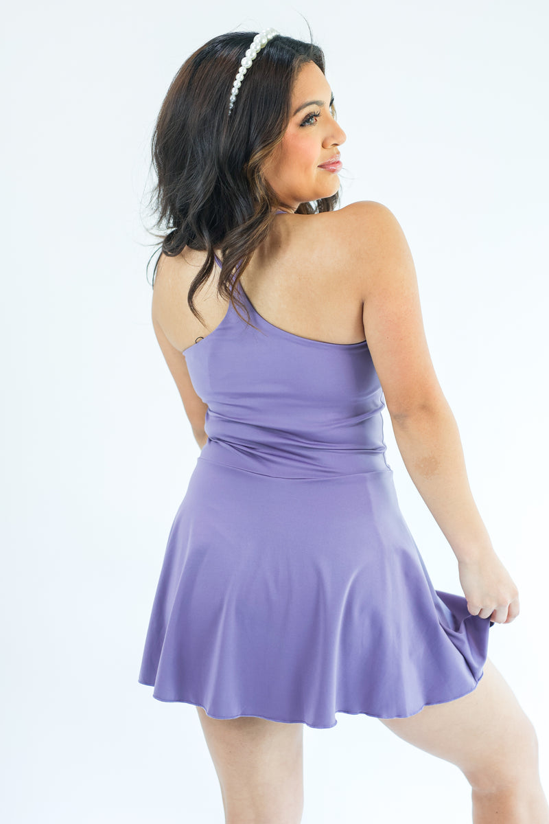 Match Made Tennis Dress In Periwinkle