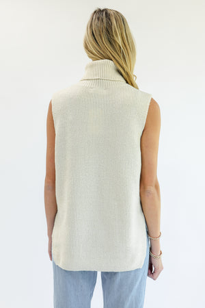 It's A Girl Thing Sweater Top In Cream