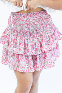 Beach Party Ruffled Skirt In Pink