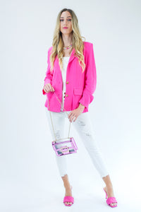 Biggest Moments Blazer In Hot Pink
