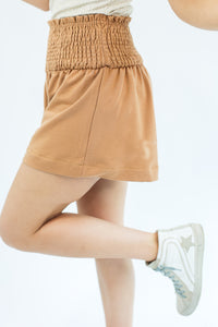Relaxing Days Jersey Shorts In Camel