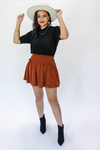 Flirty & Fabulous Skirt In Caramel