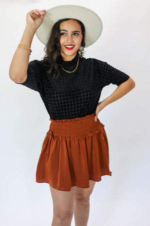 Flirty & Fabulous Skirt In Caramel