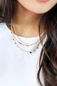 Heavenly Heart Layered Necklace In Gold