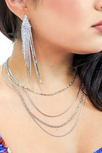 Dreamy Day Layered Necklace In Silver