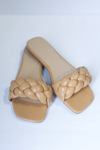The Monica Braided Sandals In Natural