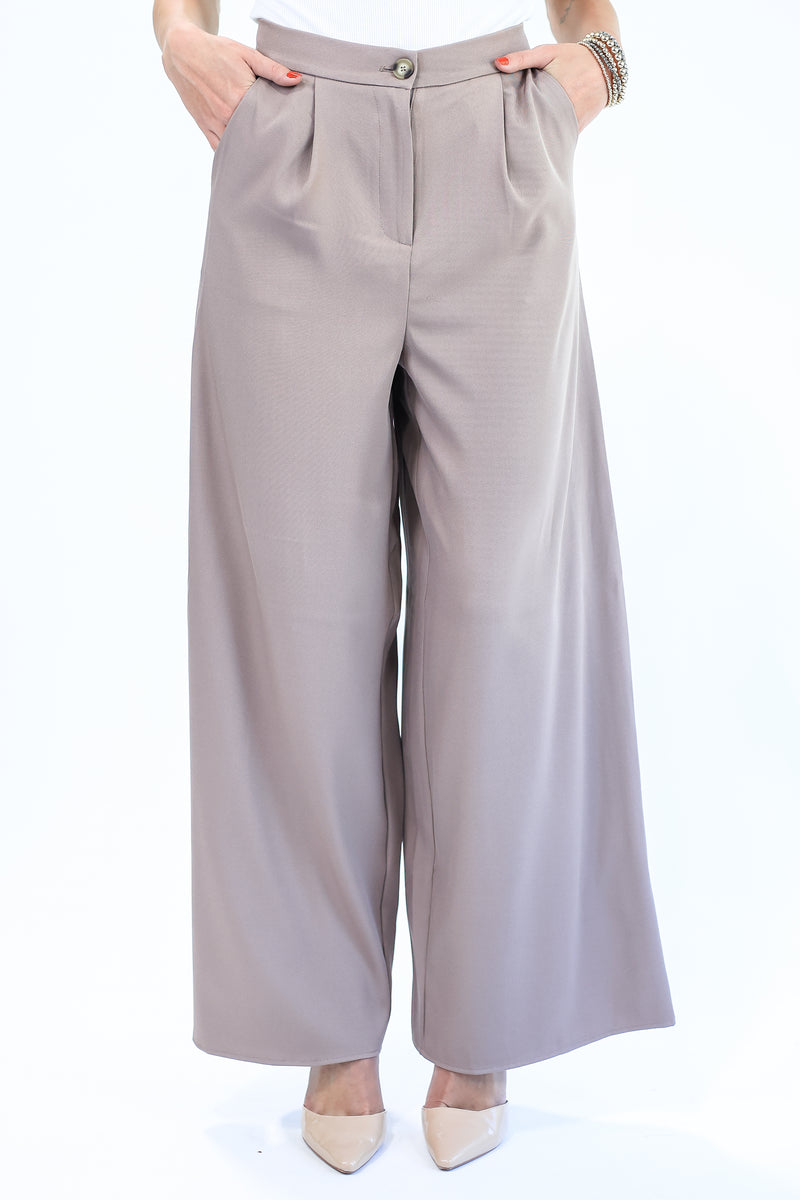 Forever The Boss Dress Pants In Taupe