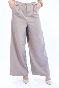 Forever The Boss Dress Pants In Taupe