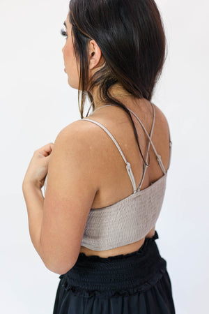 Made For It Bralette In Taupe