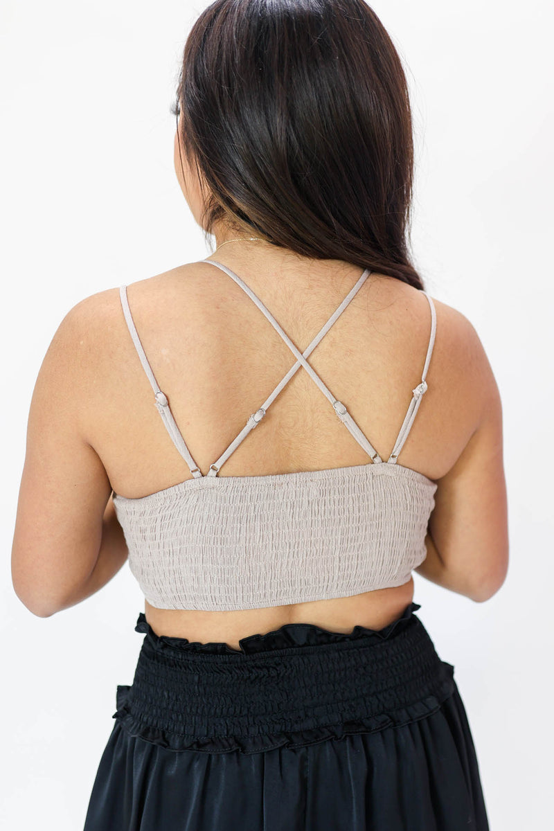 Made For It Bralette In Taupe