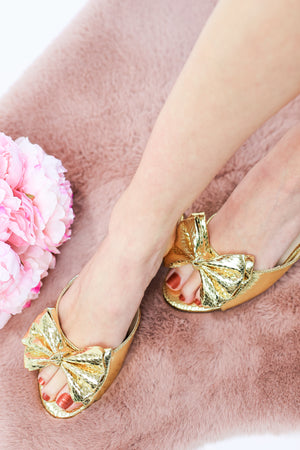The Veronica Sandal In Gold