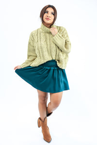 Flirty & Fabulous Skort In Emerald