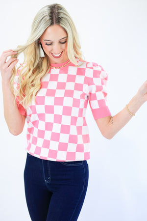 Classically Fabulous Knit Top In Pink