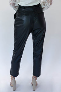The Rory Leather Pant In Black