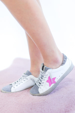 The Paris Sneaker In Pink by Shu Shop