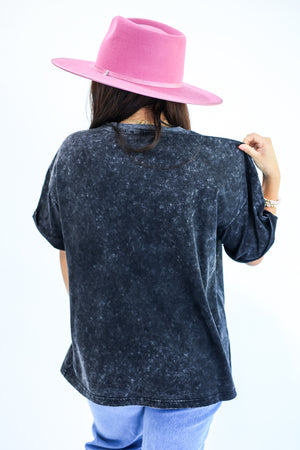 Free Bird America Acid Wash In Black