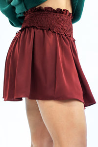 Flirty & Fabulous Skirt In Merlot
