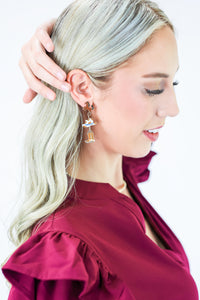Save A Horse Earrings In Brown
