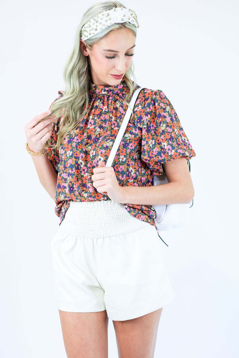 Springing Into Time Floral Top