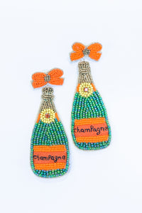 Pour The Champs Earrings In Green