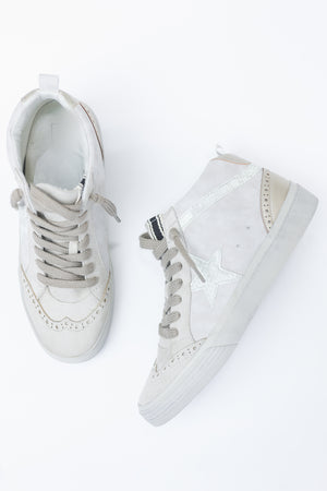 The Serena High Tops In Lt. Grey by Shu Shop