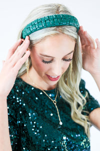 Relaxed Days Braided Headband In Green
