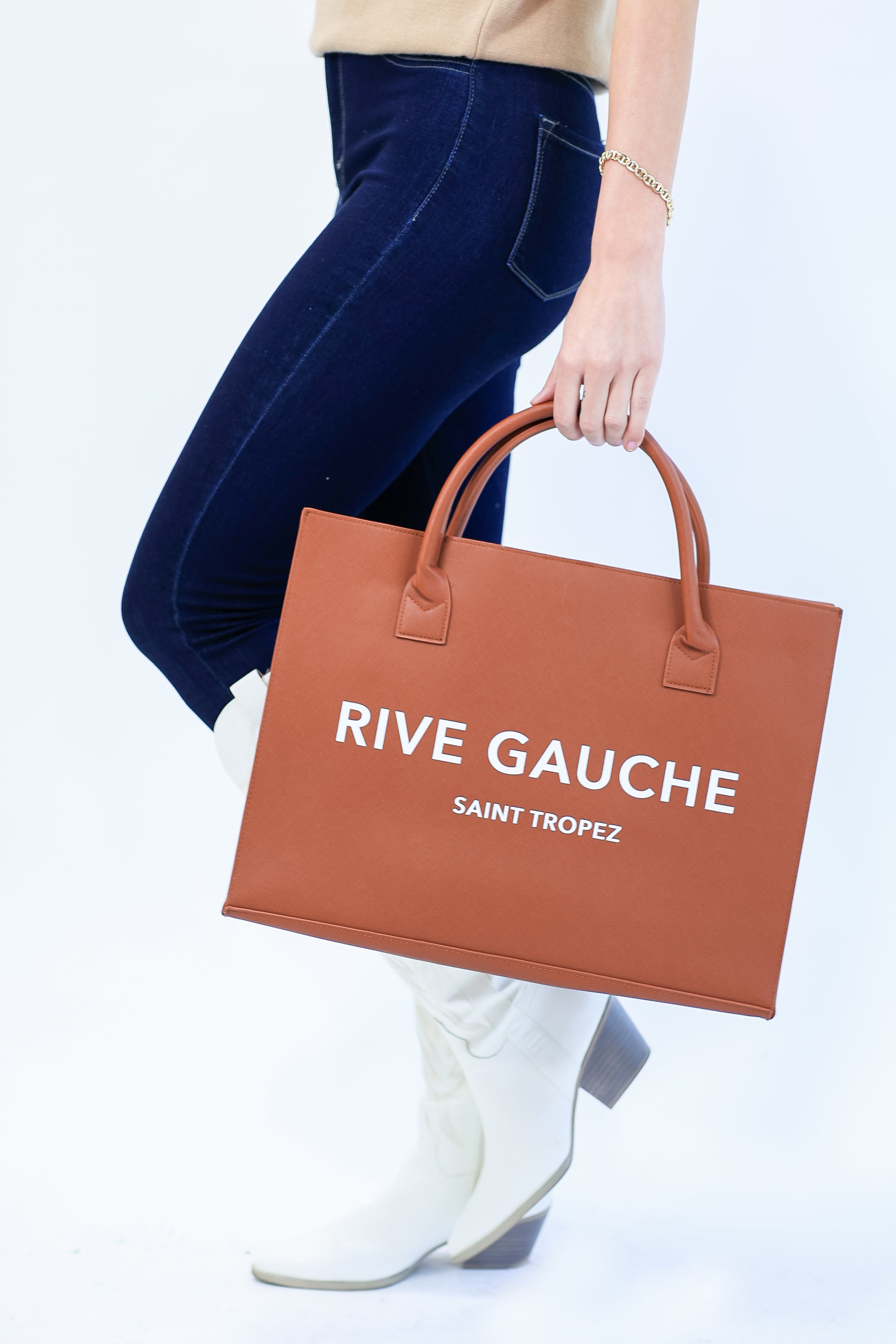 Rive Gauche Tote In Tan – Southern House