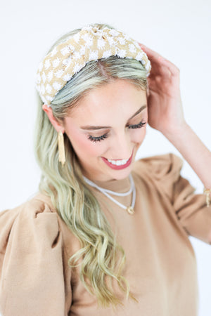 Springing into Time Headband In White