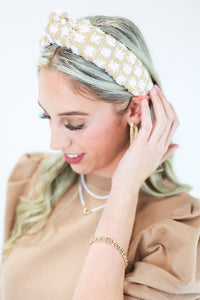 Springing into Time Headband In White