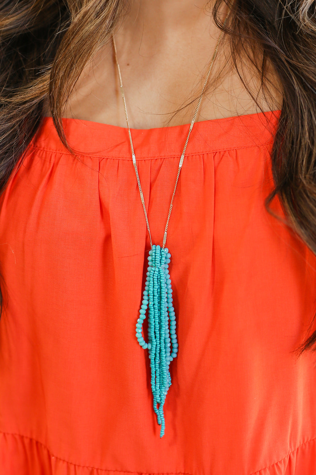 Paradise Baby Necklace In Turquoise