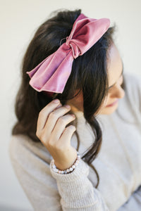 Excellence Only Velvet Headband In Pink