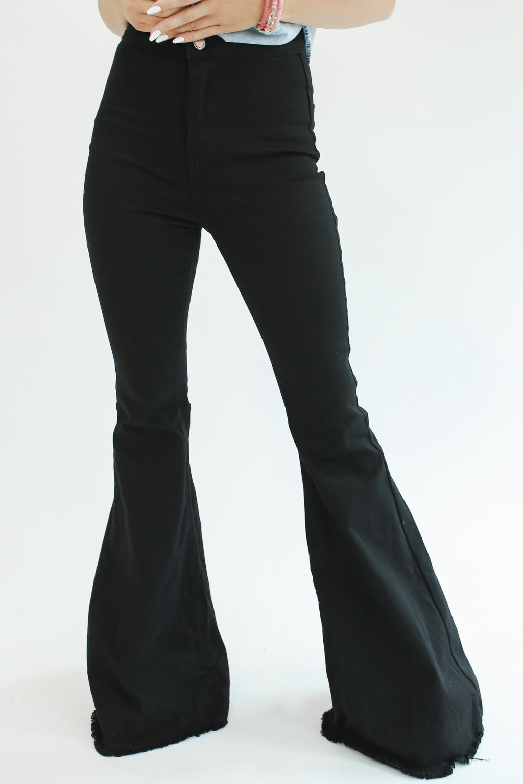 The Monica Flares In Black