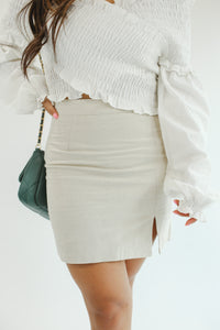 Date Night Skirt In Natural