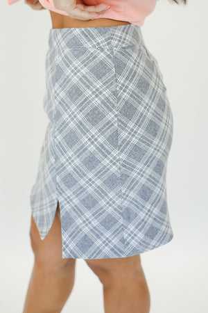 Perfect & Posh Skirt In Heather Grey