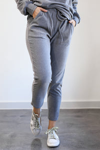Cozy On The Run Joggers In Charcoal