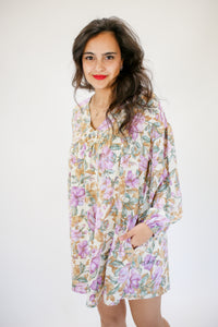 Spring Into Bliss Floral Shift Dress